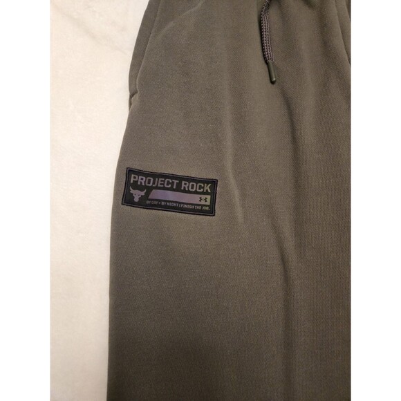 Under Armour Project Rock Fleece Pockets Elastic Waist Jogger Sweatpants Small - Picture 2 of 10